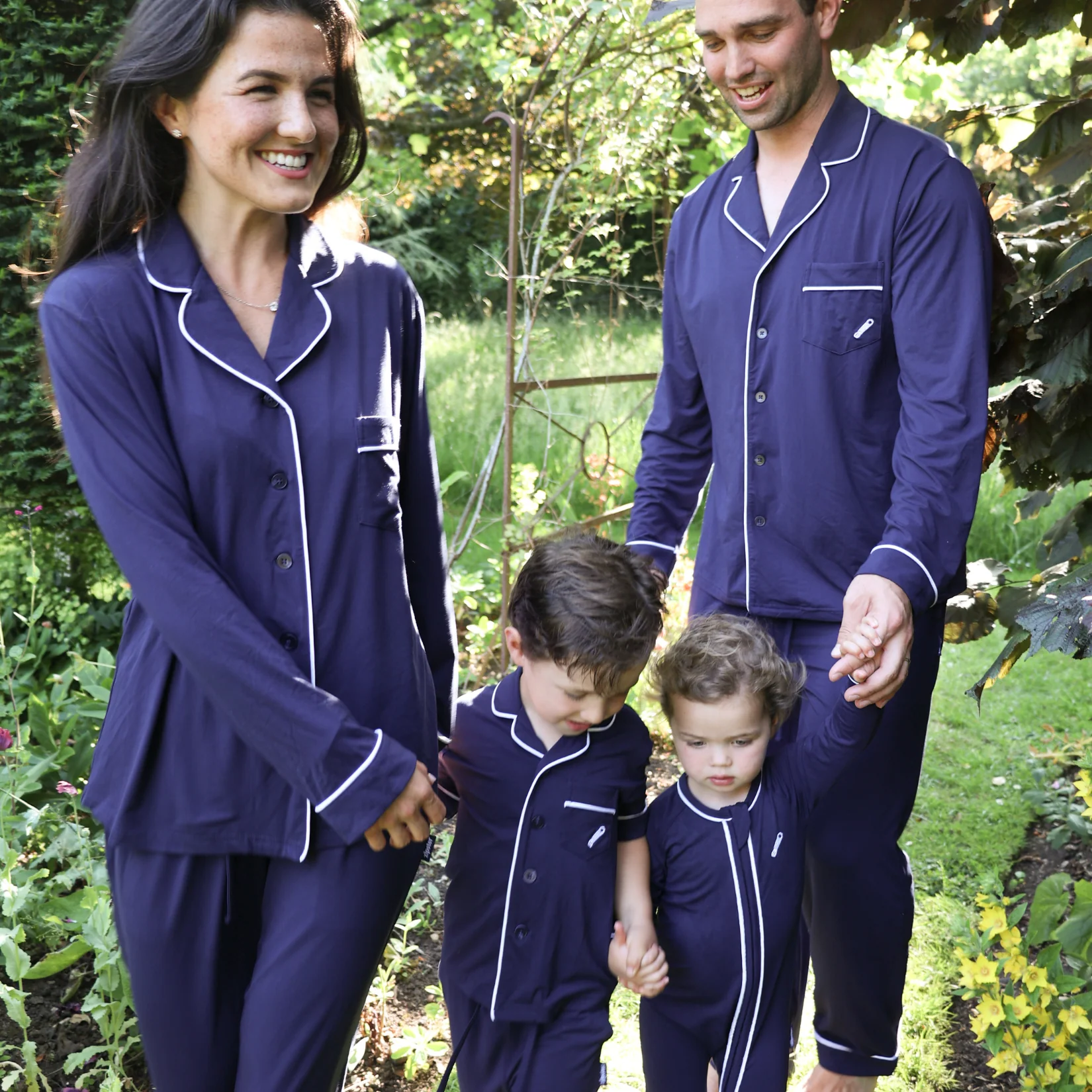 Ladies Pyjamas Set Navy Heritage – Image 3