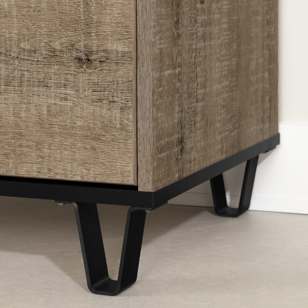 Commode 4 tiroirs Arlen -Chêne vieilli – Image 9