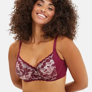 Soutien-gorge emboîtant Capucine Rouge Rhododendron & Rose Poudré