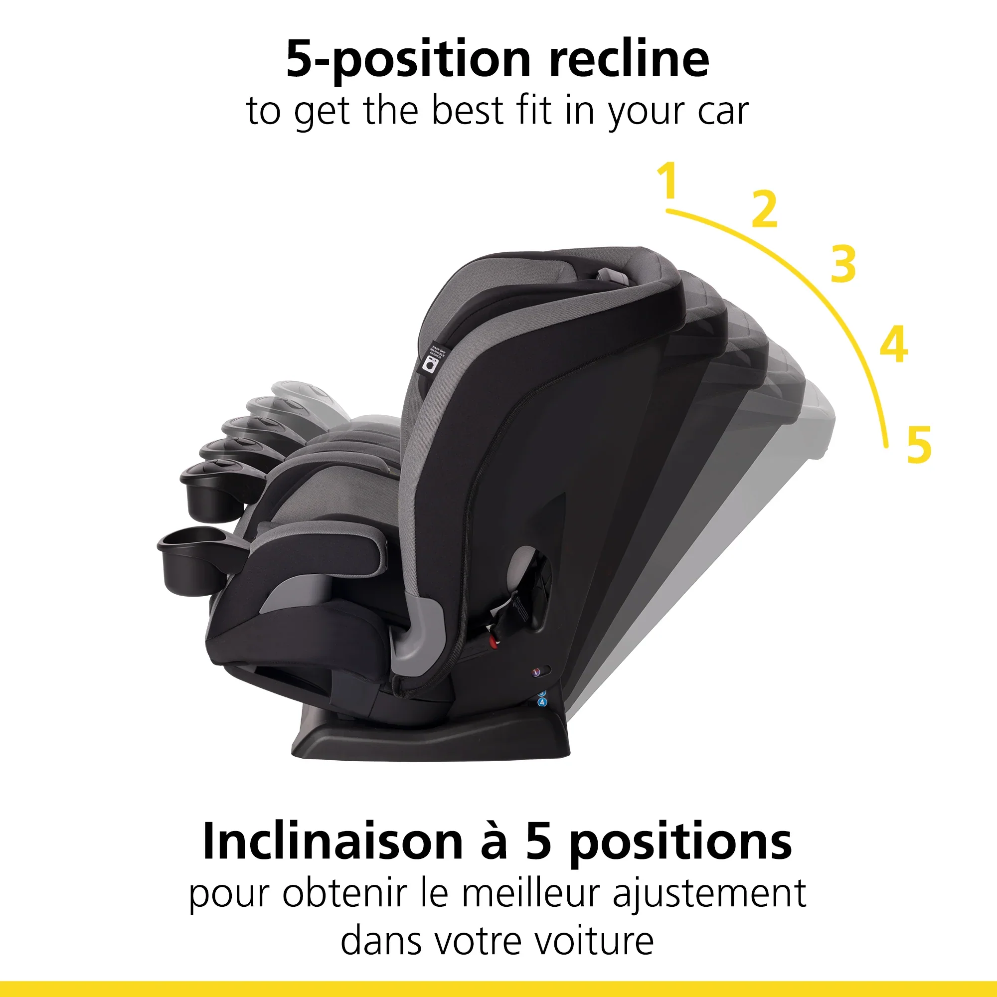 Siège d'auto tout-en-un EverSlim - Noir – Image 2