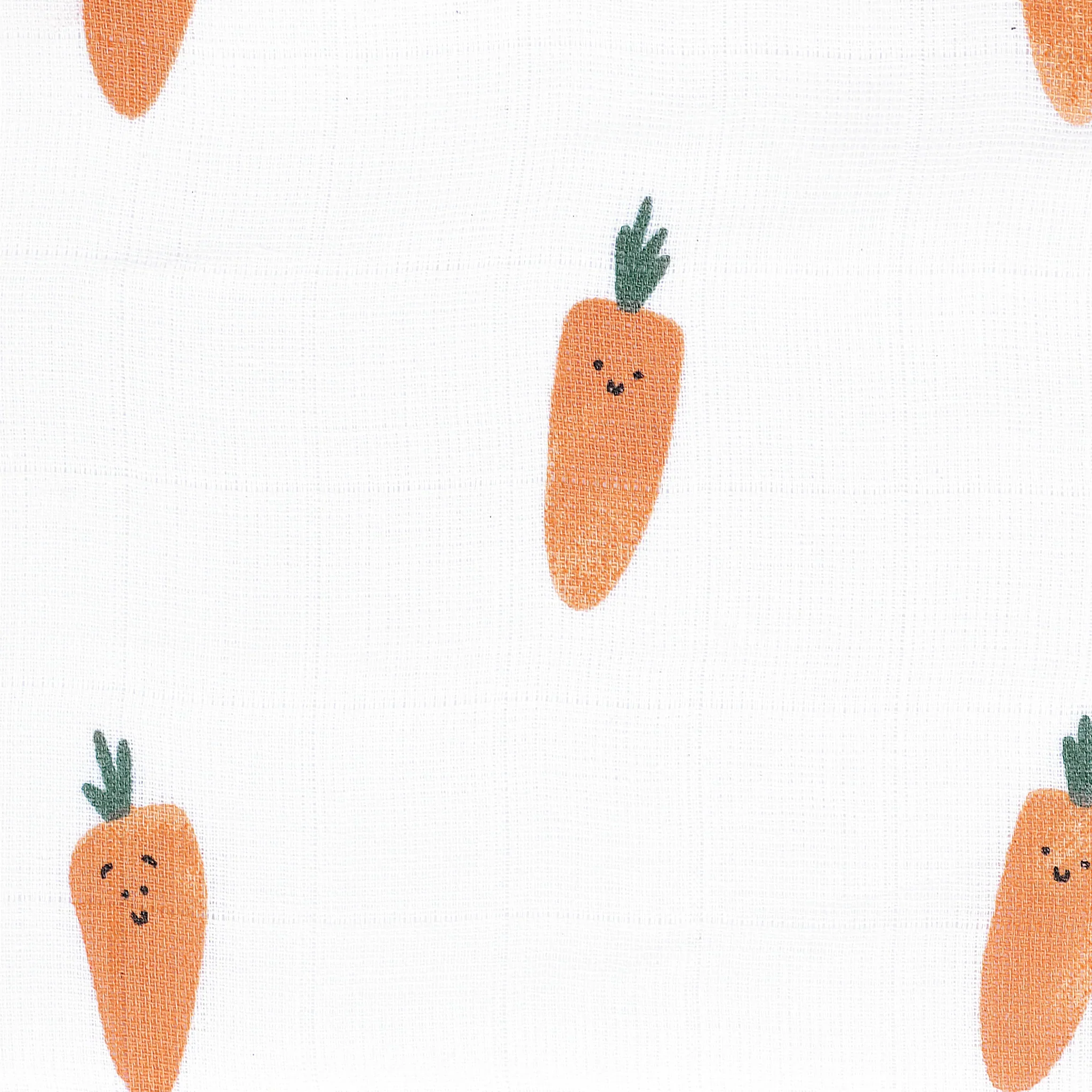 Couverture mousseline de coton - Carottes – Image 3