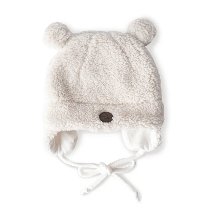 Coffret cadeau Coulou Ourson Sherpa 4 accessoires 0-6 mois- Crème – Image 3