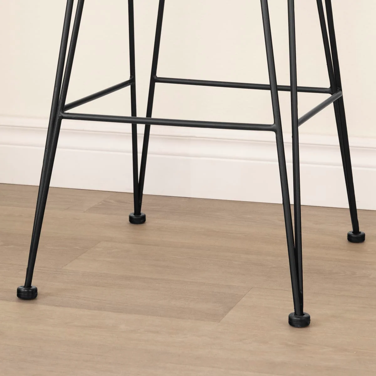 Lot de 2 chaises en rotin avec accoudoirs Balka - Rotin noir et noir – Image 4