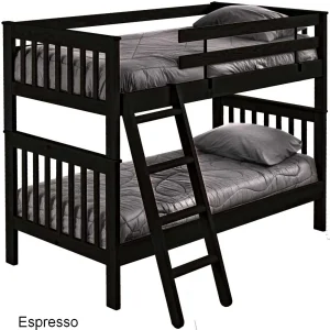 Lit superposé 39''/39'' Mission - Espresso