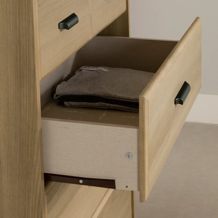 Commode 5 tiroirs Versa - Frêne naturel – Image 4