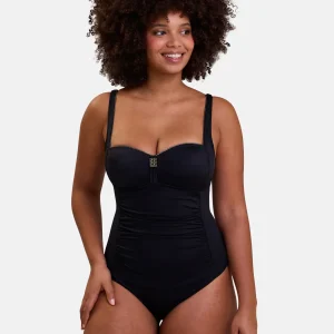 Maillot de bain une pièce sans armatures Speekaboo Shape Noir
