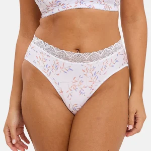 Slip Coline Imprimé Feuilles Claires