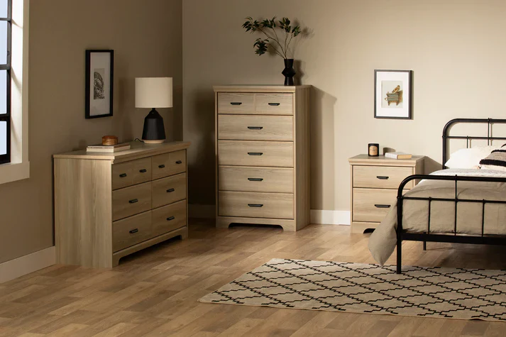 Commode 5 tiroirs Versa - Frêne naturel – Image 3