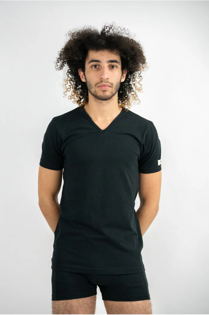 Tee-Shirt Homme coton biologique col V