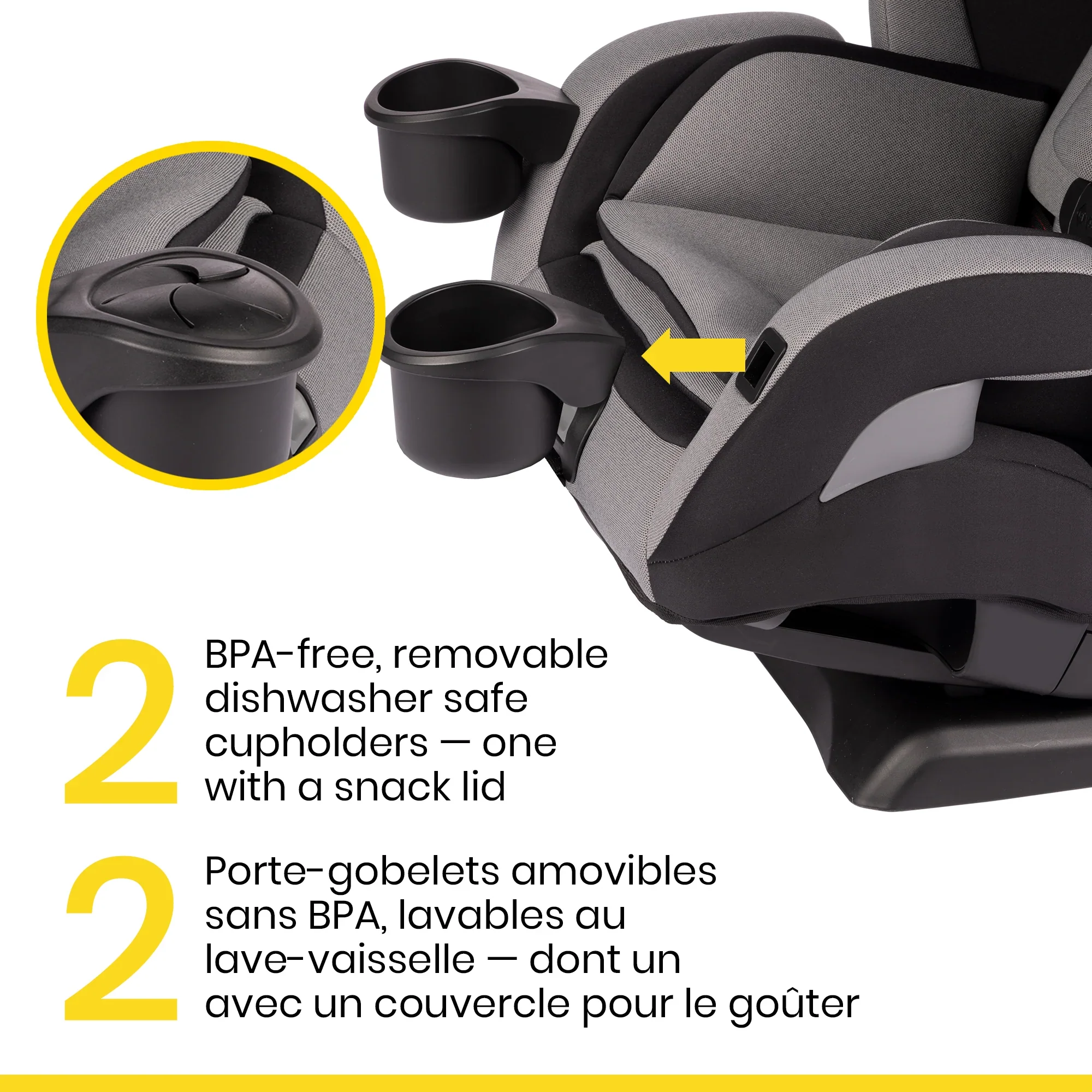 Siège d'auto tout-en-un EverSlim - Noir – Image 3