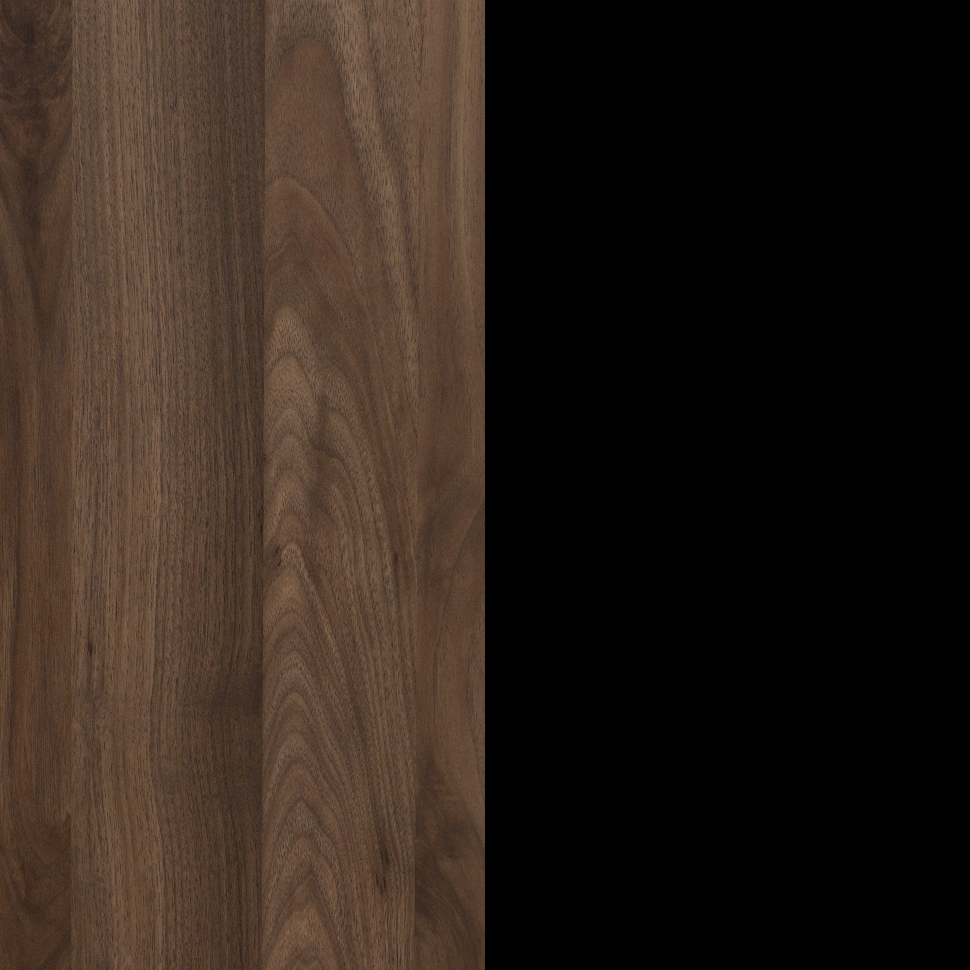 Table de chevet 2 tiroirs Flam - Noyer naturel et Noir mat – Image 5